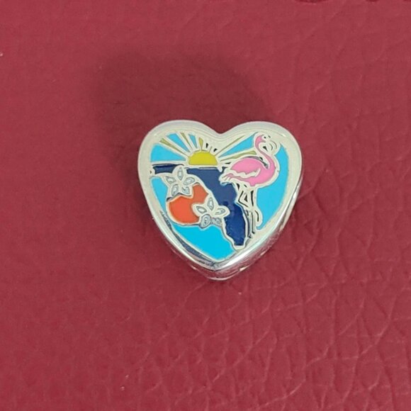 Pandora Jewelry - Pandora Florida Exclusive Charm the Sunshine State Heart Charm S925 Silver